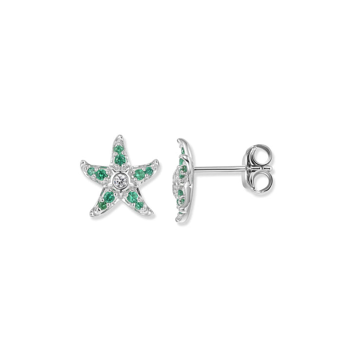 Seinerzeit Sonja Green Seestern Ohrstecker - SZA-2993-478
