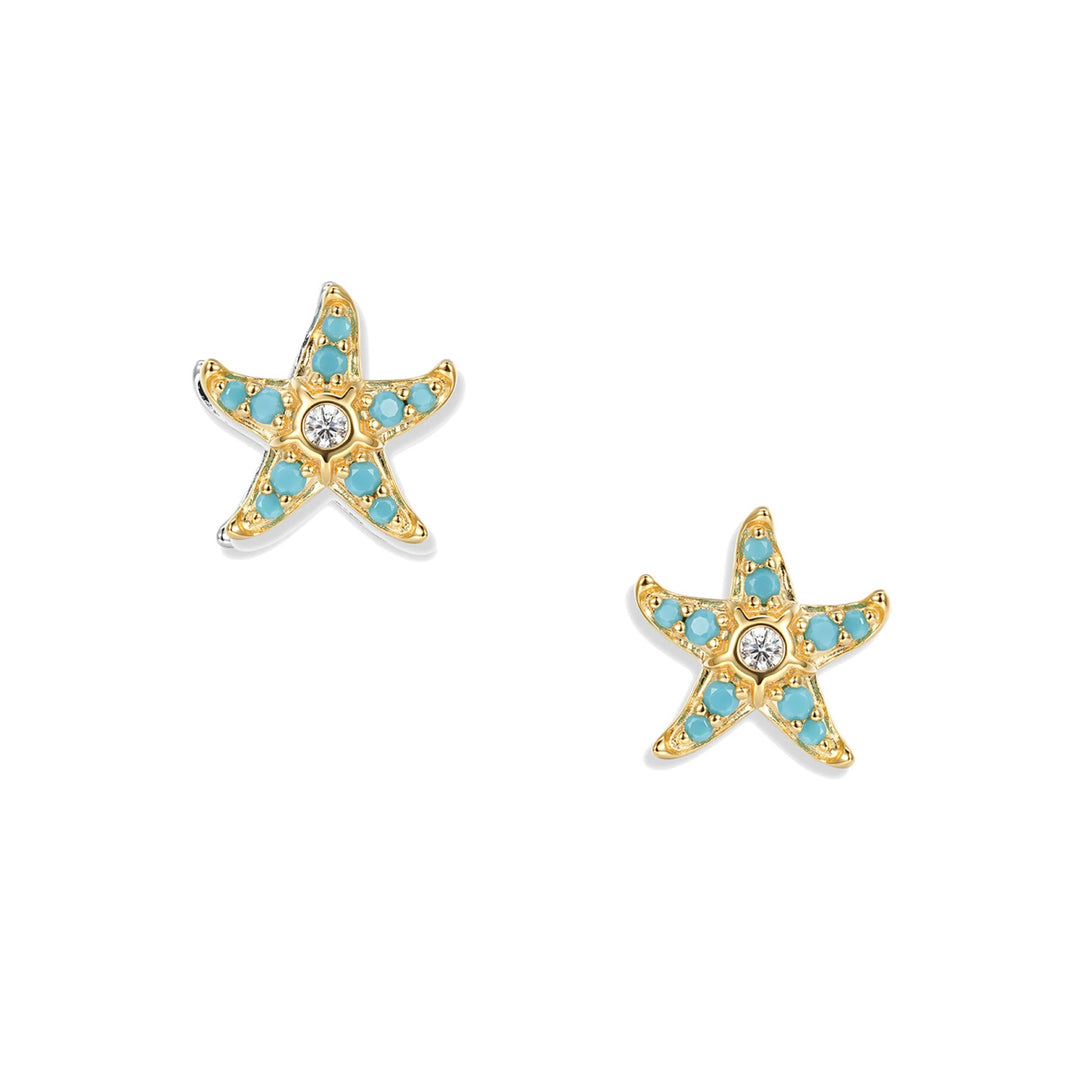 Seinerzeit Sully Aqua Seestern Ohrstecker - SZA-2960-476