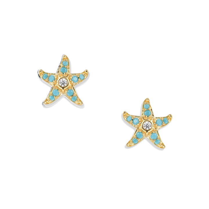 Seinerzeit Sully Aqua Seestern Ohrstecker - SZA-2960-476