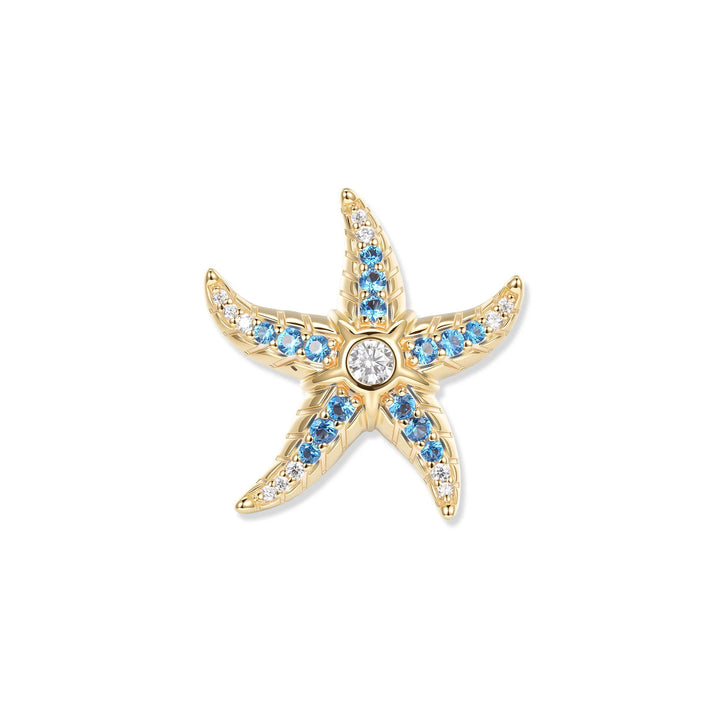 At the time Sully Saphire Starfish Pendant - SZA-3964-476