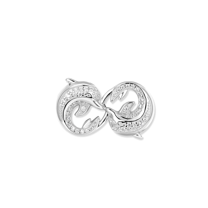 Seinerzeit White Delfin Infinity Anhänger - SZA-3990-490