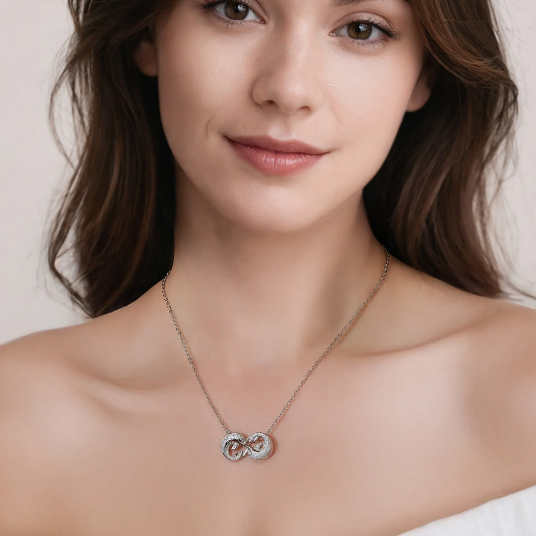 Seinerzeit White Delfin Infinity Anhänger - SZA-3990-490