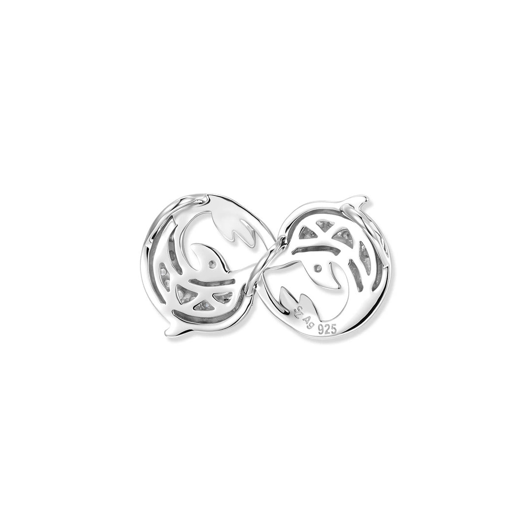 Seinerzeit White Delfin Infinity Anhänger - SZA-3990-490