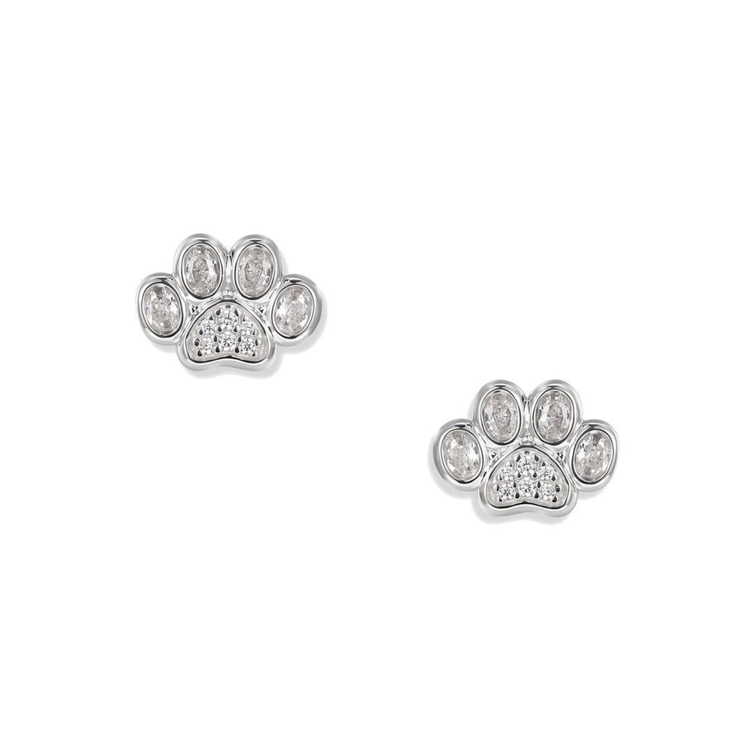 Seinerzeit White Paw Pfoten Ohrstecker - SZA-2990-492