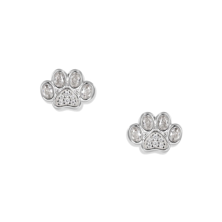 Seinerzeit White Paw Pfoten Ohrstecker - SZA-2990-492