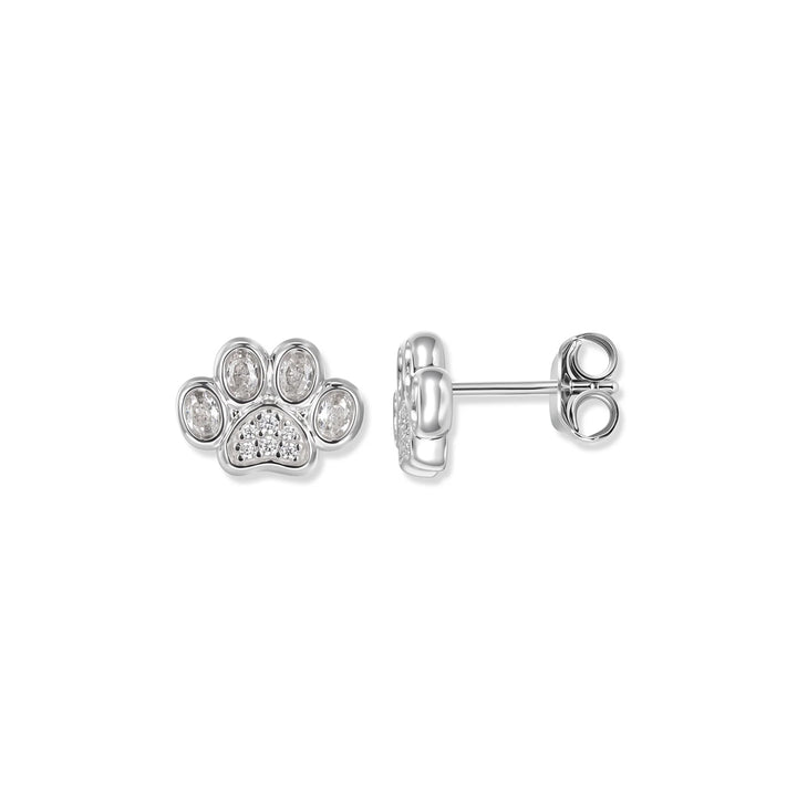 Seinerzeit White Paw Pfoten Ohrstecker - SZA-2990-492