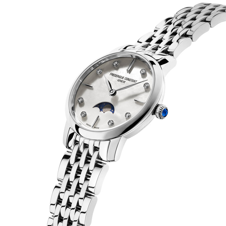 Frederique Constant Classics Slimline Ladies Moonphase - FC-206MPWD1S6B
