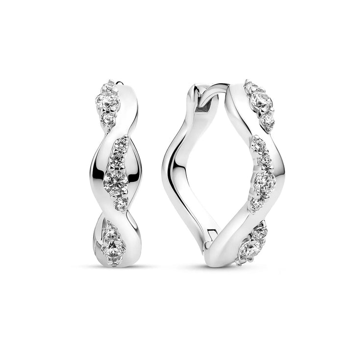 Sif Jakobs Ellera Waves Altro Creolo Ohrringe - SJ-E2762-CZ