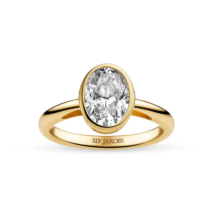 Sif Jakobs Sardegna Oval Grande Ring - SJ-R2796-CZ-YG