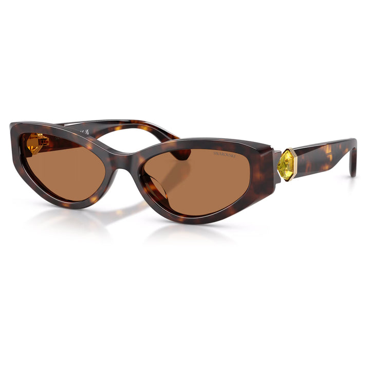 Swarovski Occhiali da sole Forma Cat eye Marroni - 5737643
