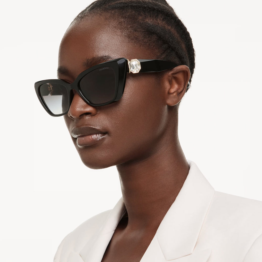Swarovski Sonnenbrille Cat eye Form Schwarz - 5737919