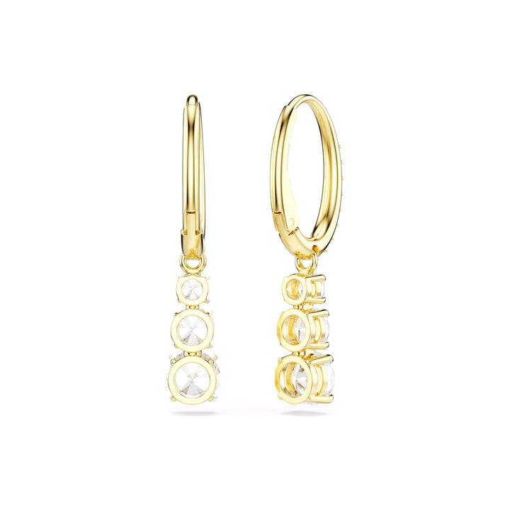 Swarovski Stilla Attract Kreolen Rundschliff Weiss Goldlegierungsschicht - 5723300