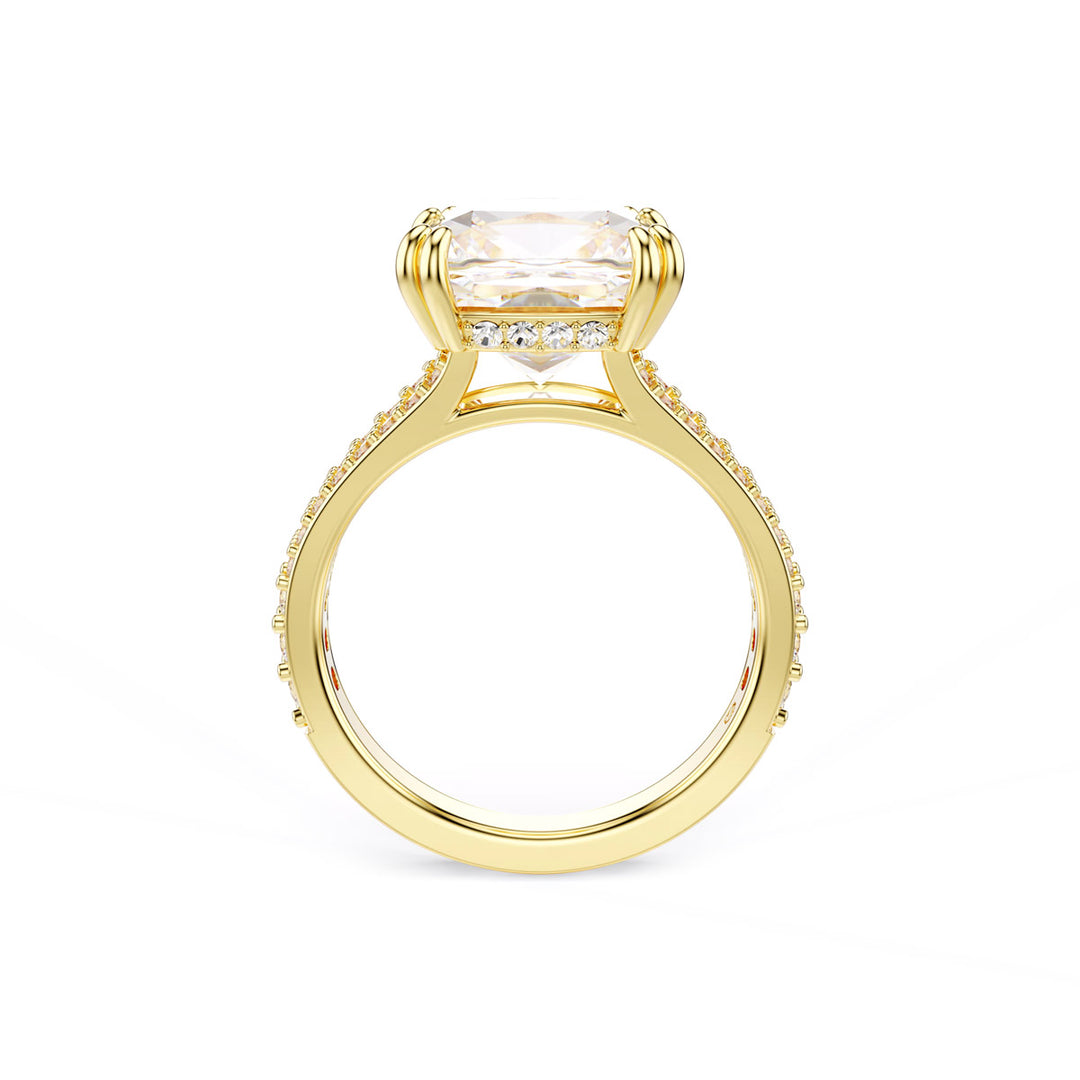 Swarovski Stilla Cocktail Ring Kissenschliff Weiss Gold