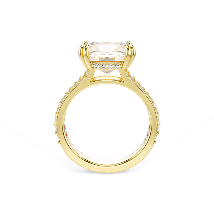 Swarovski Stilla Cocktail Ring Kissenschliff Weiss Gold