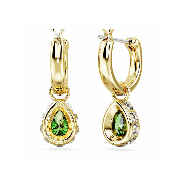 Swarovski Chroma Drop Ohrhänger Tropfenschliff Grün Goldlegierungsschicht - 5662922
