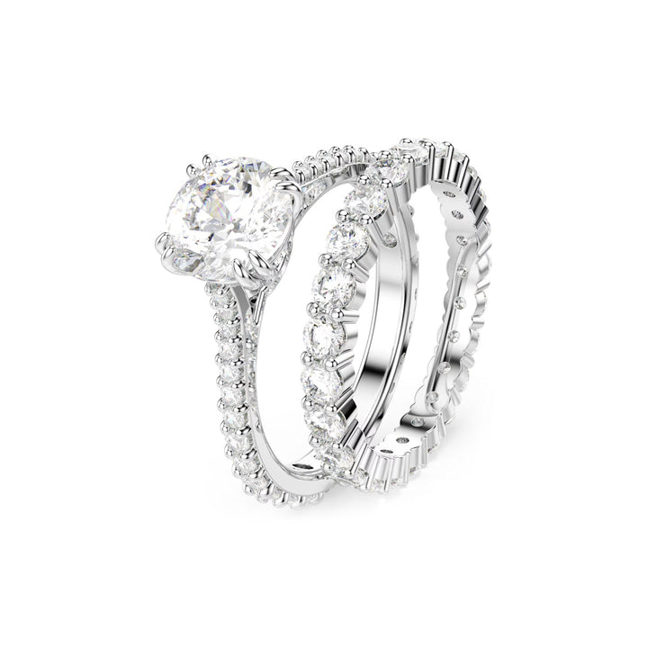 Swarovski Constella Princess Ring Set Silber