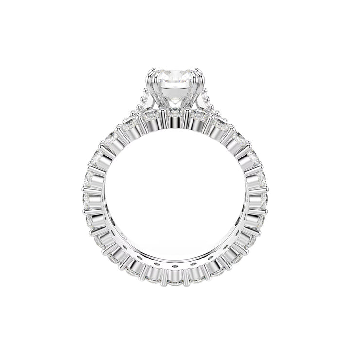Swarovski Stilla Ring Set Rundschliff Weiss Rhodiniert