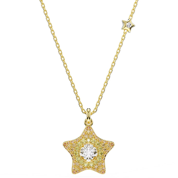 Swarovski Collier Sublima Taille ronde Étoile Multicolore Doré à l’or 18 carats - 5755280