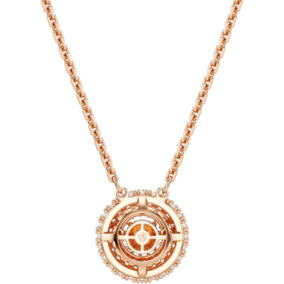 Swarovski Sublima Halskette Rundschliff Weiss 18K roségoldbeschichtet - 5764190