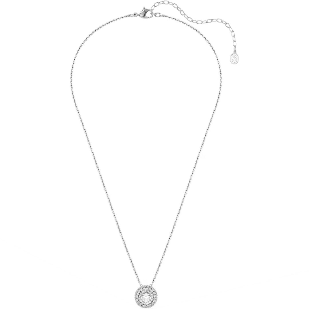 Swarovski Sublima Halskette Rundschliff Weiss Rhodiniert - 5738246
