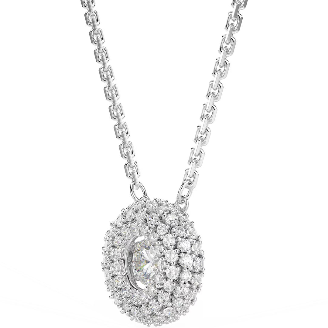 Swarovski Sublima Halskette Rundschliff Weiss Rhodiniert - 5738246