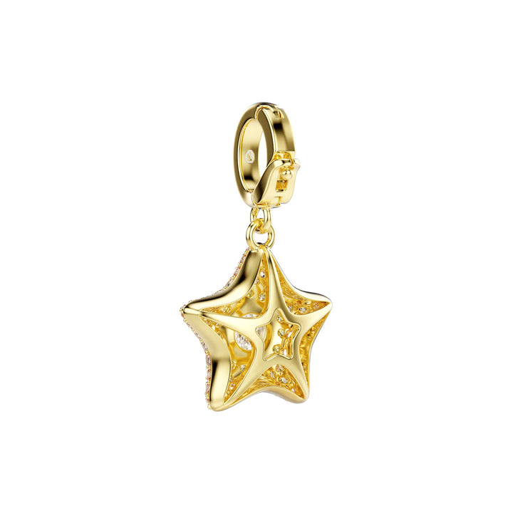Swarovski Sublima Charm Rundschliff Stern Gelb 18K goldbeschichtet - 5755514