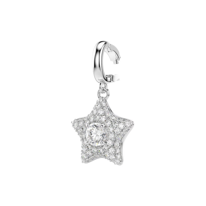 Swarovski Sublima Charm Rundschliff Stern Weiss Rhodiniert - 5760562