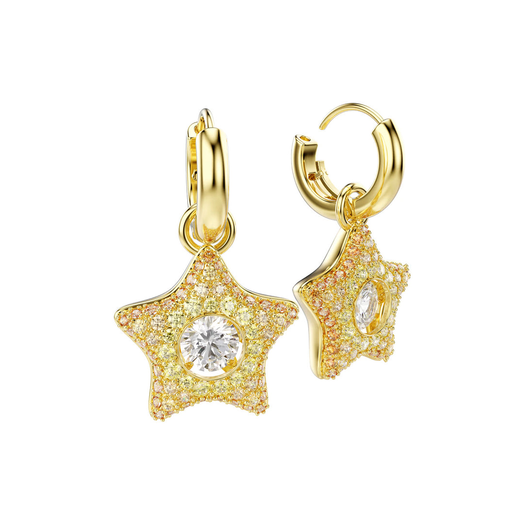 Swarovski Sublima Drop Ohrhänger Rundschliff Stern Mehrfarbig 18K goldbeschichtet - 5755274