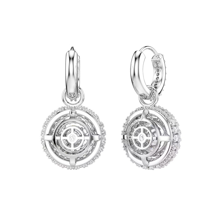 Swarovski Sublima Drop Ohrhänger Rundschliff Weiss Rhodiniert - 5738193