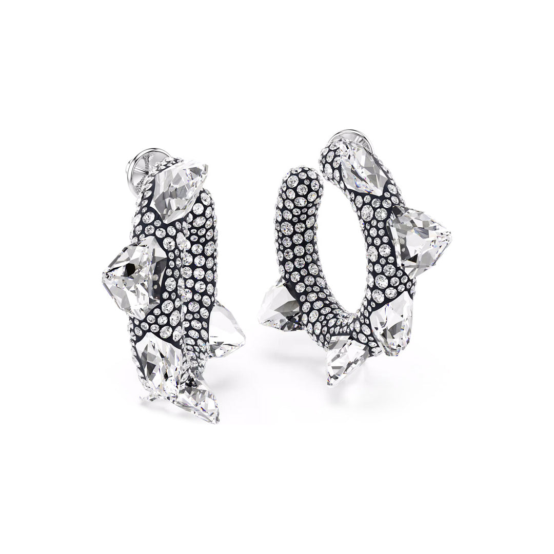 Swarovski Sublima Kreolen Spike Weiss Rhodiniert - 5723287