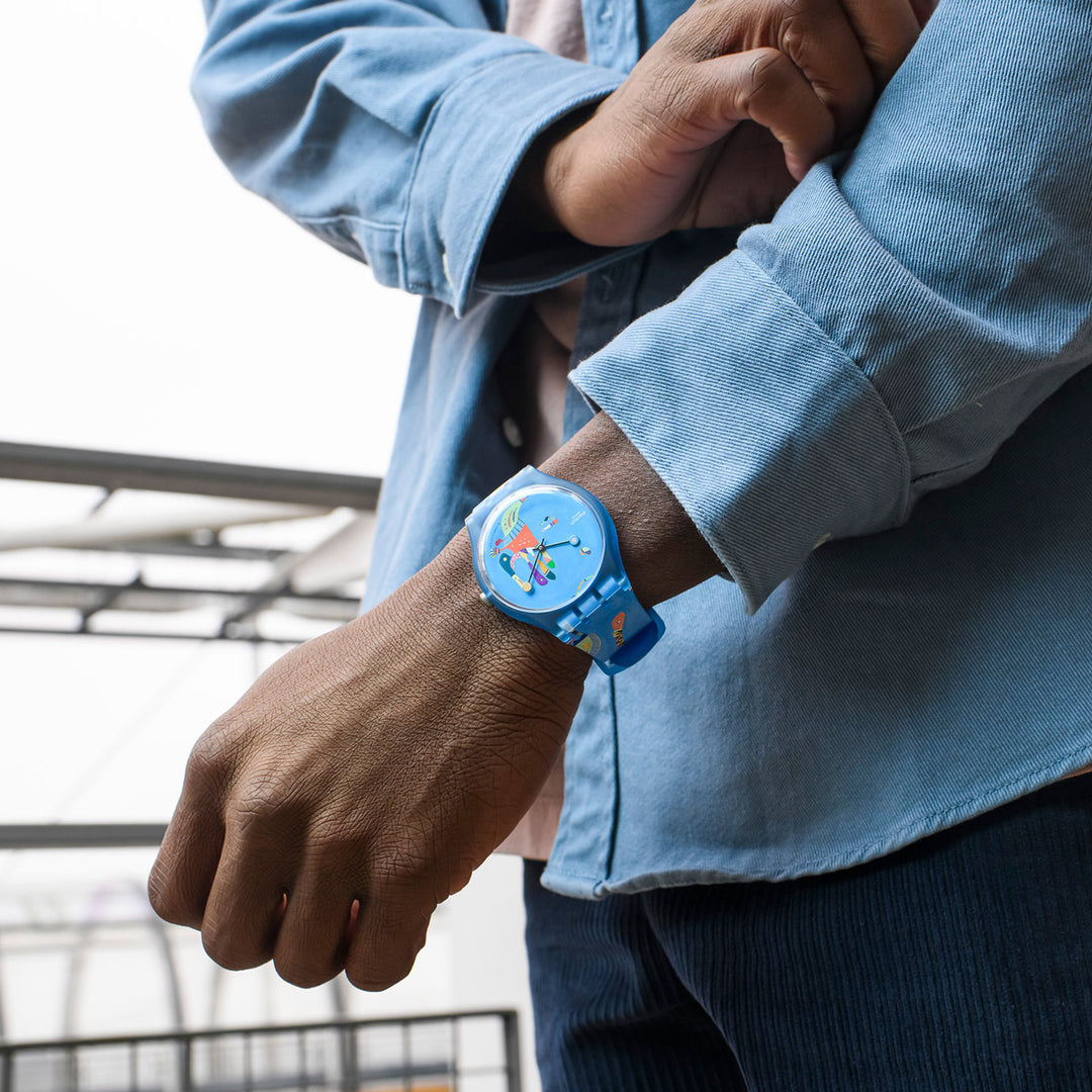 Swatch Blue Sky By Vassily Kandinsky The Watch - SUOZ342