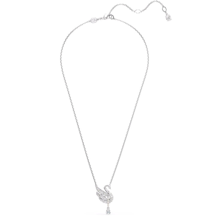 Swarovski Swan Halskette Schwan Weiss Rhodiniert - 5723387