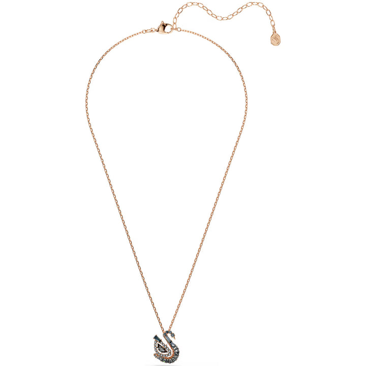 Swarovski Swan Halskette Verschiedene Schliffe Schwan Schwarz 18K roségoldbeschichtet - 5764882