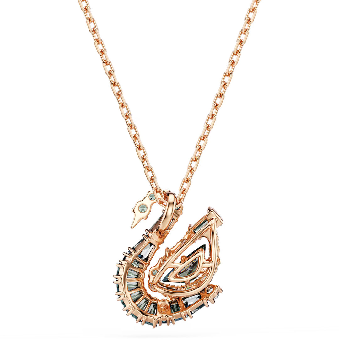 Swarovski Swan Halskette Verschiedene Schliffe Schwan Schwarz 18K roségoldbeschichtet - 5764882