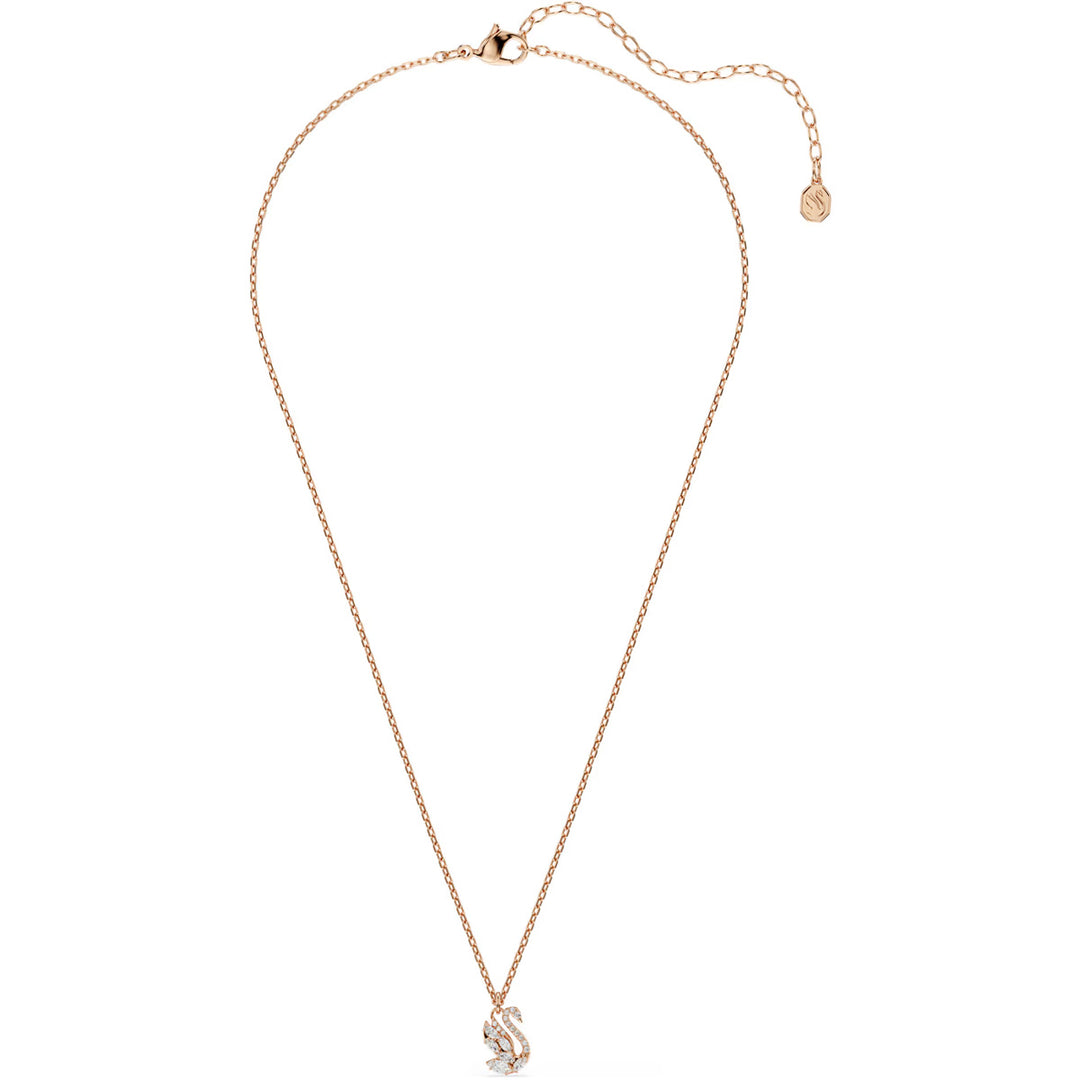 Swarovski Swan Halskette Verschiedene Schliffe Schwan Weiss Roségold Legierungsschicht - 5738203