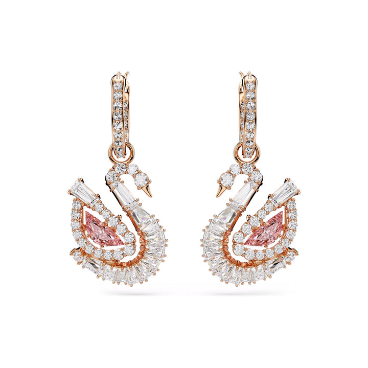 Swarovski Swan Drop Ohrhänger Pavé Schwan Rosa - 5732415