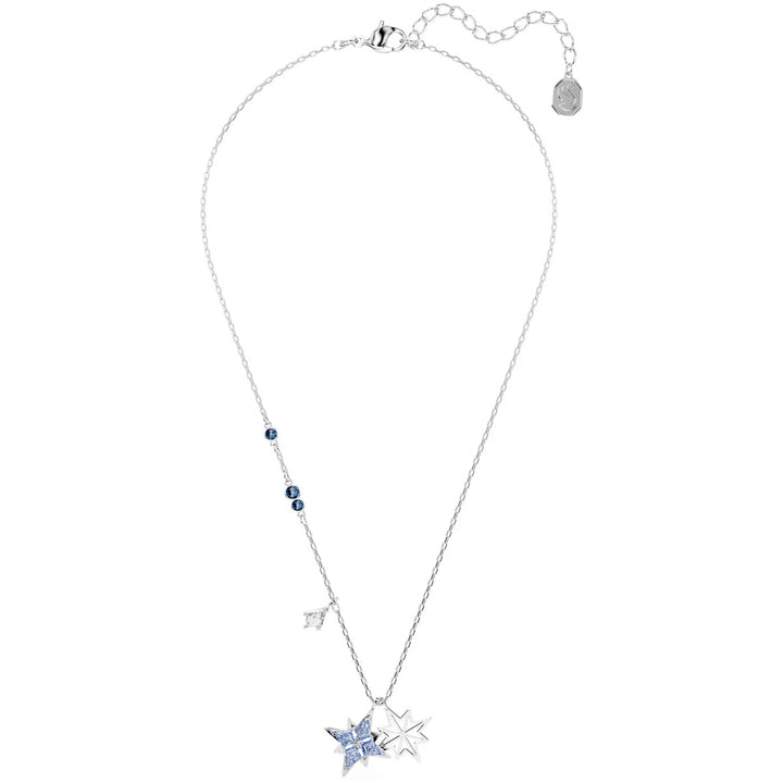 Swarovski Symbolica Halskette Stern Blau Rhodiniert - 5734252