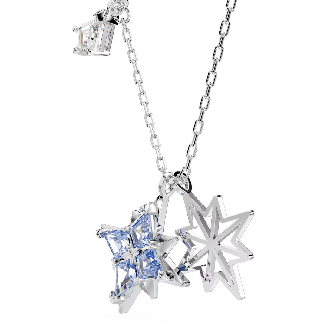 Swarovski Symbolica Halskette Stern Blau Rhodiniert - 5734252