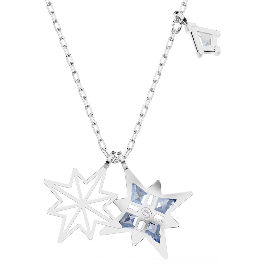 Swarovski Symbolica Halskette Stern Blau Rhodiniert - 5734252