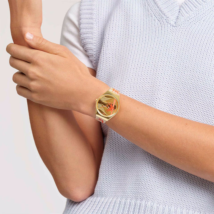 Swatch Golden Red Bamboo - SYXZ105