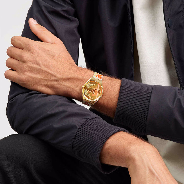 Swatch Golden Red Bamboo - SYXZ105