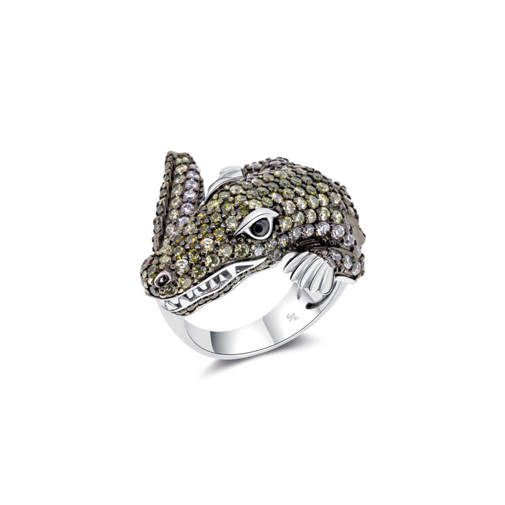 Seinerzeit Charles Krokodil Ring - SZA-1990-182
