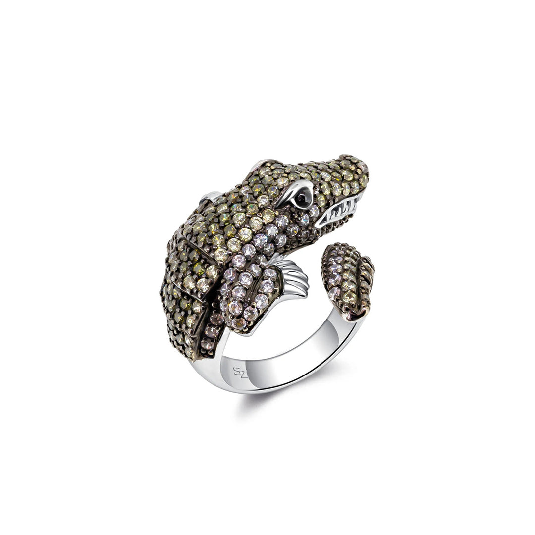 Seinerzeit Charles Krokodil Ring - SZA-1990-182