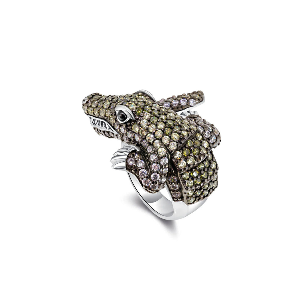 Seinerzeit Charles Krokodil Ring - SZA-1990-182