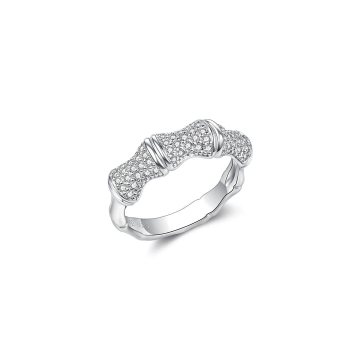 Bague Bambou Blanc à l&
