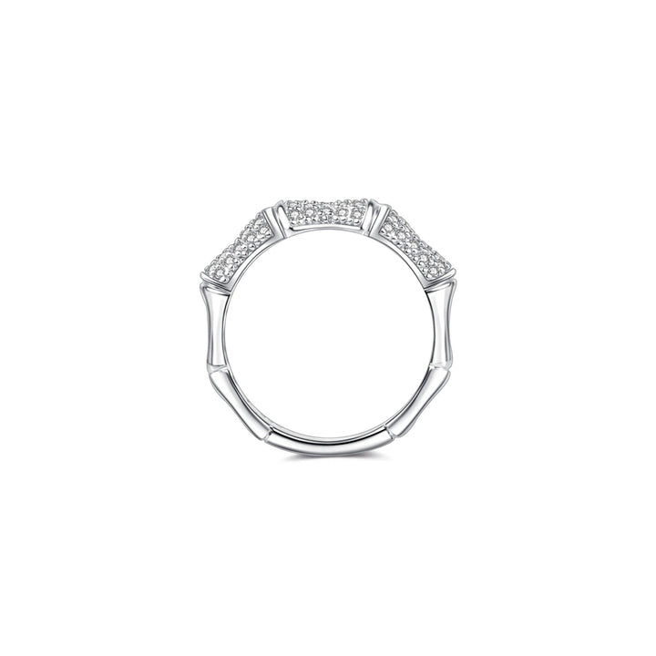 Seinerzeit White Bambus Ring - SZA-1990-310