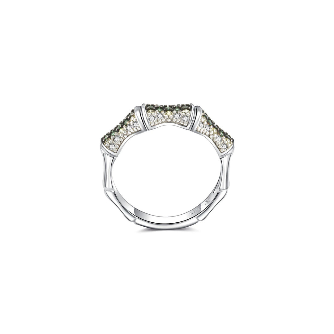 Seinerzeit Emerald Bambus Ring - SZA-1990-322