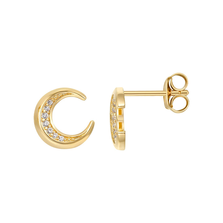 Seinerzeit Muna Gold Mond Ohrstecker - SZA-2960-462