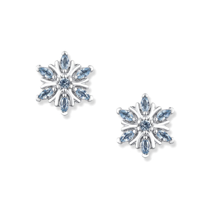 Frosty Snowflake Stud Earrings - SZA-2990-271