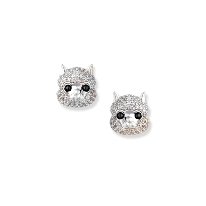 Bruce Alpaca Stud Earrings at the time - SZA-2990-344